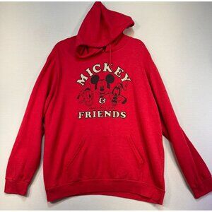 Disney Mickey & Friends Hoodie XL Red